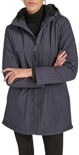 Calvin Klein Women's Hooded Zip Front Long Sleeve Puffer Calvin Klein