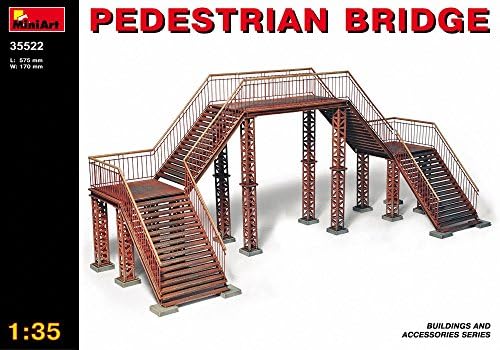 MiniArt 1:35 Scale Pedestrian Bridge Plastic Model Kit MiniArt