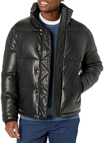 Calvin Klein Men's Classic Faux Leather Puffer Calvin Klein