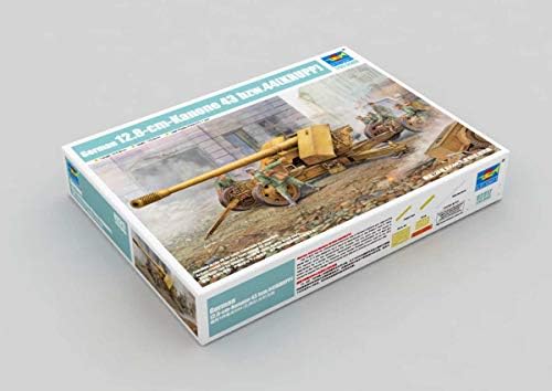 Trumpeter 1/35 German 12.8cm Kanone 43 bzw44 (Krupp) Gun Model Kit Trumpeter