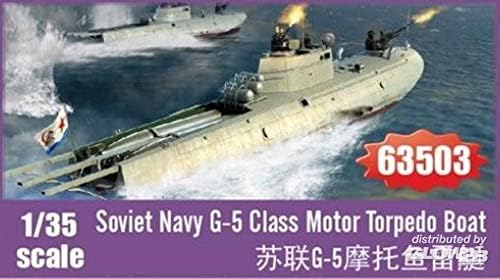 63503 - Soviet Navy G-5 Class Motor Torpedo Boat - Scale 1/35 - Plastic Mounting Box I Love Kit