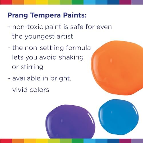 Prang Ready-to-Use Tempera Paint, Black, 16 Oz., 1 Count Prang