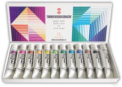 Turner Design Gouache Set of 12, 11ml Tubes Turner Colour Works