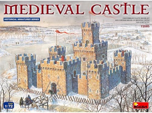 MiniArt 1:72 Scale Medieval Castle Plastic Model Kit MiniArt