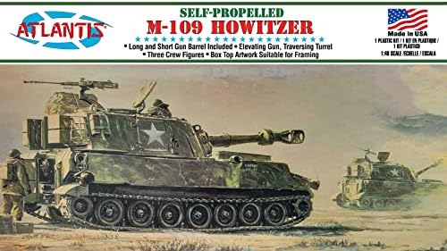 ATLANTIS TOY & HOBBY Plastic Model KIT, M-109 S.p. Howitzer Atlantis