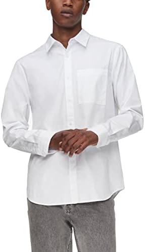 Calvin Klein Men's Solid Pocket Button-Down Easy Shirt Calvin Klein