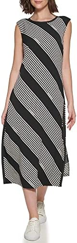 KARL LAGERFELD Women's Printed Hammered Crepe Logo Maxi Karl Lagerfeld