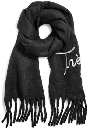 Karl Lagerfeld Paris Women's Accessories Scarf,Black,0S Karl Lagerfeld