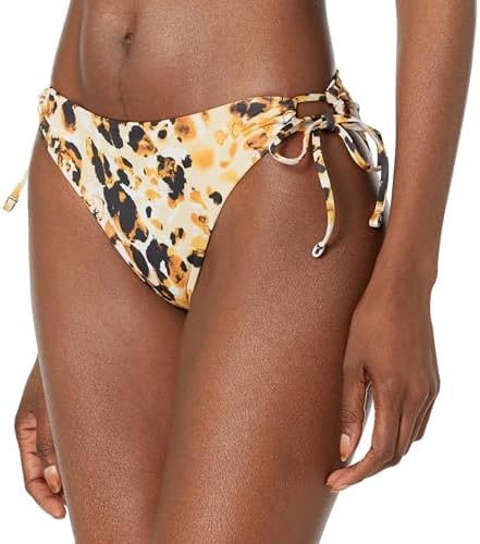 HUGO Women's Standard Modern Camo Print Side Tie Bikini Bottoms Hugo