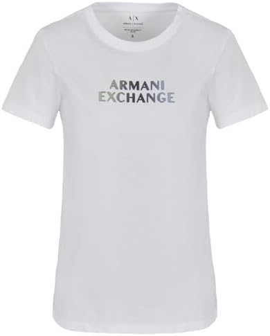 Футболка с короткими рукавами A|X Armani Exchange с градиентом и металлическим логотипом A｜X Armani Exchange