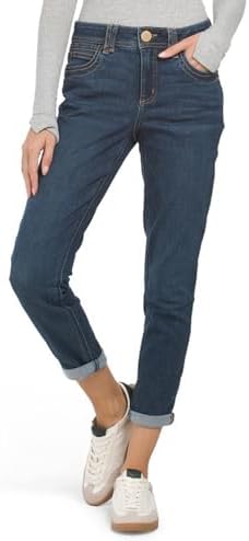 Democracy Women's Cuffed Denim Jeans, Cuffed Blue, 4 Democracy