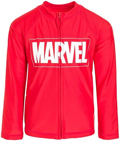 Marvel Avengers UPF 50+ Rash Guard Swim Shirt Toddler to Big Kid Marvel