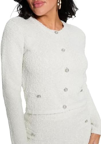 GUESS Women's Eco Long Sleeve Dorothy Cardi Sweater Guess