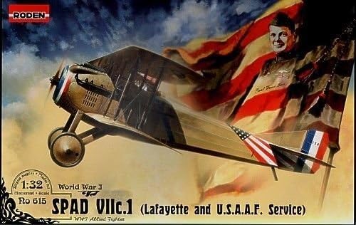 SPAD VII.C1 FIGHTER (LAFAYETTE AND U.S.A.A.F SERVICE) WWI 1/32 RODEN 615 by Roden Roden