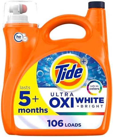 Жидкое стиральное средство Tide Plus Ultra OXI, для мощного удаления пятен и отбеливания, 4.43 л, 106 стирок Tide