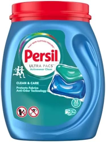 Капсулы для стирки Persil Ultra Pacs Activewear Clean, 32 шт, защита тканей и активное удаление запахов Persil