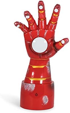 Настольная коллекционная LED лампа Iron Man в перчатке | Высота 35 см, питание от USB Ukonic