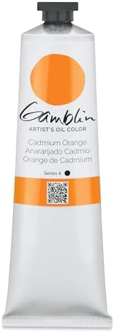 5.07 oz. Artists' Grade Oil Color : Cadmlum Orange Gamblin