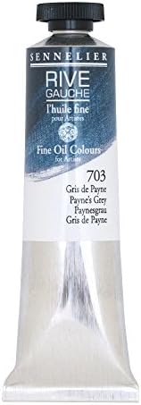 Sennelier Rive Gauche Fine Oil Color for Artists, 40ml Tube, Payne's Grey 703 Sennelier