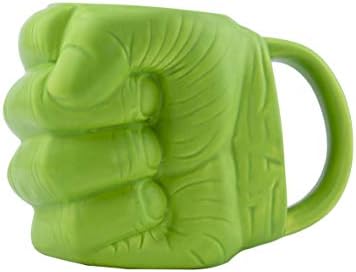 Paladone PP2985MA Avengers Hulk Coffee Mug-Officially Licensed Disney Marvel Merchandise, Ceramic, Multi Coloured, 9.6x16.3x11.6 cm Paladone