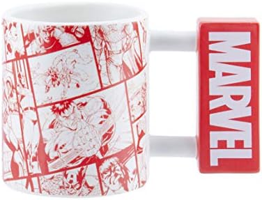 Paladone Marvel Logo Shaped Iron Mug - Officially Licensed Merchandise, Multicolor, PP7977MC Paladone