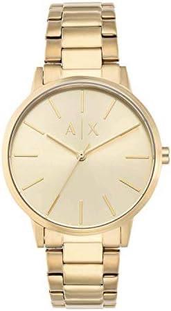 A｜X ARMANI EXCHANGE Men's Stainless Steel Watch, Color: Gold/Gold (Model: AX2707) A｜X Armani Exchange