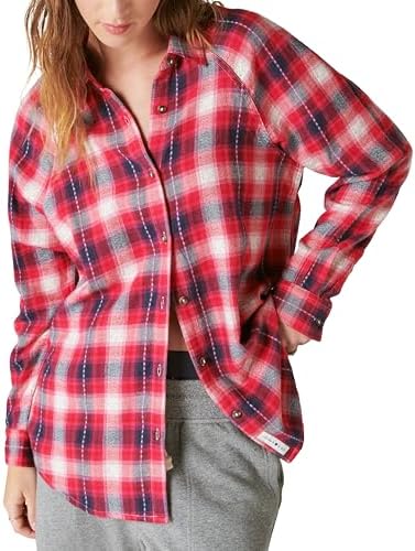 Lucky Brand Women's Oversized Plaid Tunic Lucky Brand