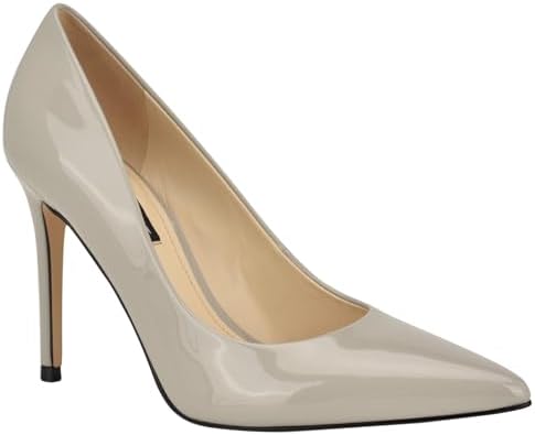 Nine West Women's Fresh Pump, Light Grey Patent 052, 8 Nine West