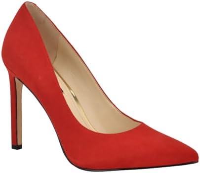 Nine West Women's Tatiana Pump, Red Suede 605, 11 Nine West