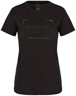 Футболка A|X Armani Exchange стандартного кроя из органического хлопка с вышитым логотипом A｜X Armani Exchange