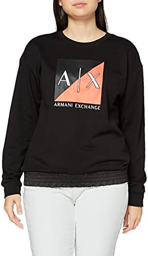 Свитшот с длинным рукавом и логотипом A|X Armani Exchange, стильный и универсальный A｜X Armani Exchange