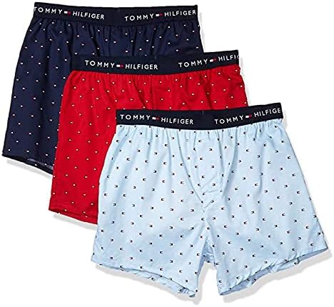 Мужские боксеры Tommy Hilfiger Cotton Classics 3 шт. с узким кроем и тканым дизайном Tommy Hilfiger