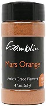 Gamblin Dry Pigment 4 Oz Mars Orange Gamblin