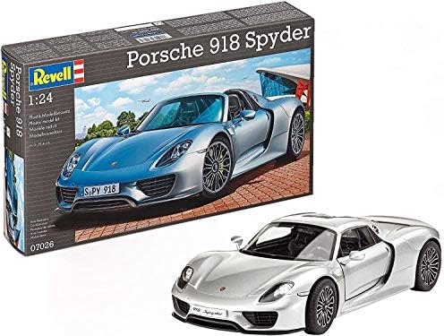 Revell of Germany 07026 Porsche 918 Spyder Model Kit, 19.4 cm Length, Various Revell