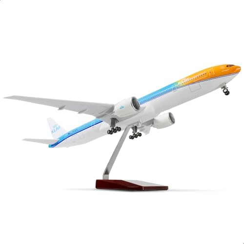 1/150 Boeing 777-300ER AA Airlines 18.5 inchs Large Model Diecast Airplane Model Kits with Stand Airlines Model Display Collectible for Aviation Enthusiast Gift QIYUMOKE