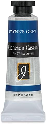 Jack Richeson Artist Casein Colors, 37-Milileter, Paynes Grey Jack Richeson