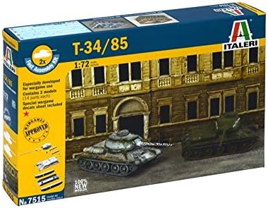 Italeri 510007515-1:72 Russian Tank T-34/85 Fast Assembly Kit Italeri