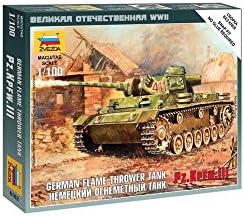 Zvezda Models Panzer III Flamethrower Tank, Scale 1/100 Zvezda