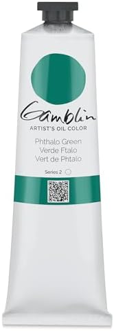 5.07 Ounce Artists' Grade Oil Color Color: Phthalo Green Gamblin