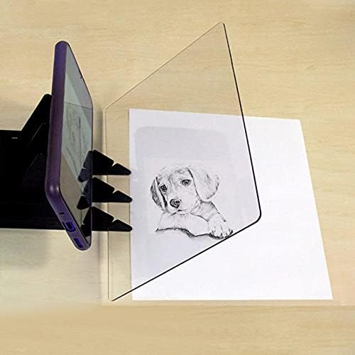 Optical Drawing Board Image Reflection Projector Tracing Drawing Board Projector Reflective Sheet Easy Paint Sketch Assistant DIY Sketch Painting Board Copy Board Sketching Tool for Beginners Artists Siqitechno