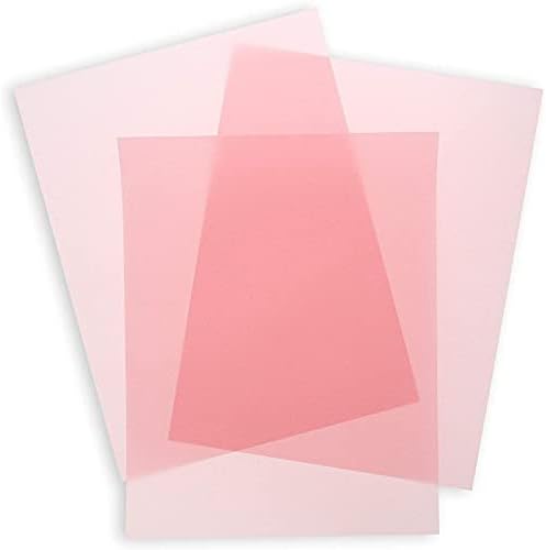 50 Sheets 8.5 x 11 in Vellum Paper - 100GSM Printable Tracing Paper for Invitation, Tracing, Sketching - Blush Pink Paper Junkie