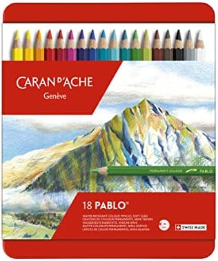 Caran D'ache Pablo Color Pencils Set Of 18 (666.318) CARAN d'ACHE