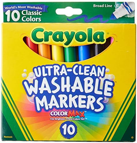 Crayola Ultraclean Broadline Classic Washable Markers (2-Pack) Crayola