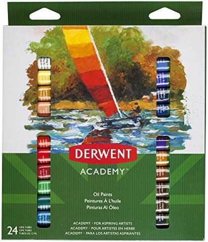 Derwent Academy Oil Paints 12ml 24 Pack Derwent