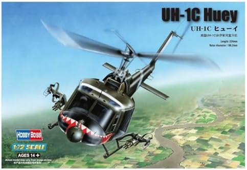 Hobby Boss UH-1C Huey Helicopter Model Building Kit Hobby Boss