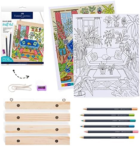 Faber-Castell Color by Number Wall Art: Pet Parents - Color by Number for Adults with Color Pencils for Adult Coloring, Adult Arts and Crafts Faber-Castell