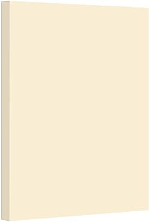 Cream Color Card Stock | 67lb Cover Medium Weight Pastel Cardstock, for Arts & Crafts, Coloring, Announcements, Stationary Printing at School, Office, Home | 8.5 x 11 | Bulk Pack of 100 Sheets S Superfine Printing