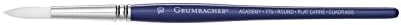 Grumbacher Academy Watercolor Round Brush, White Nylon Bristles, Size 1 (775.1) Grumbacher