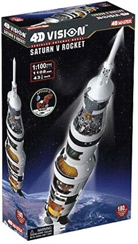 Ракета-model Famemaster 4D-Vision Saturn V 1:100, 180 деталей, прозрачные панели для демонстрации внутреннего строения Famemaster