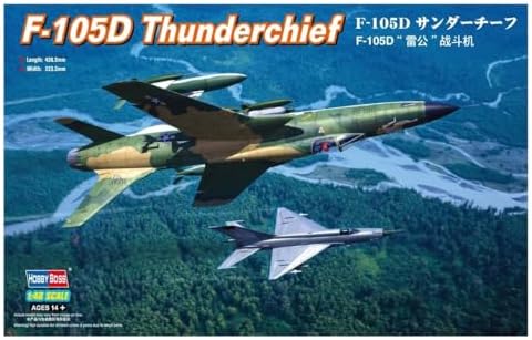 Hobby Boss F-105D Thunderchief Airplane Model Building Kit Hobby Boss